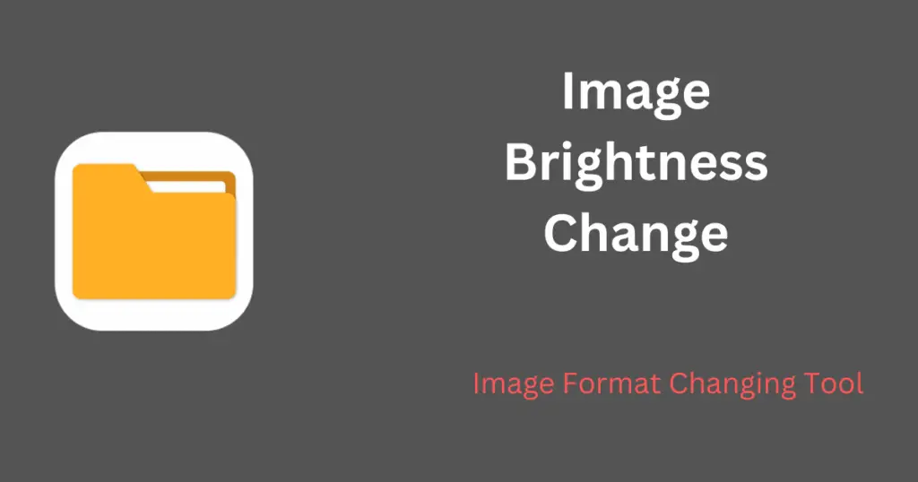 image brightness change